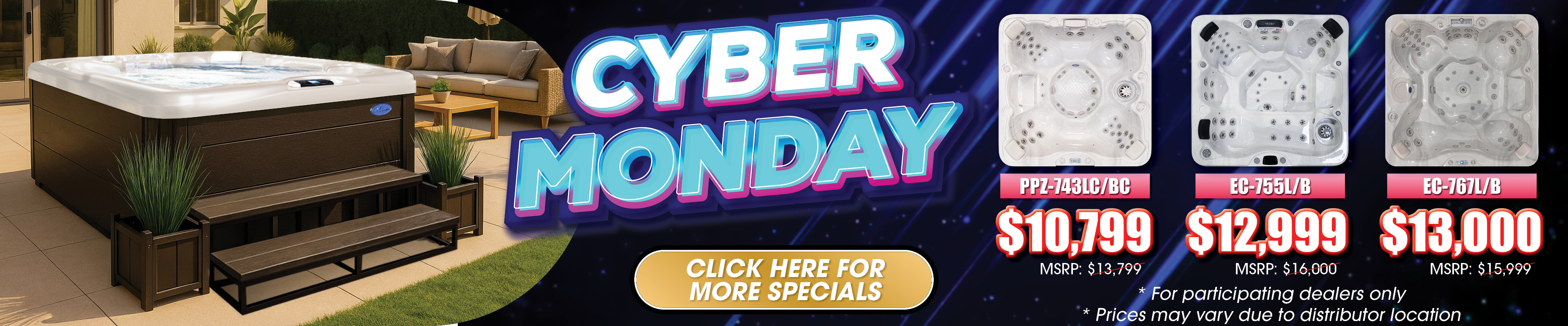 Calspas hot tub being used in a family setting - North Charleston